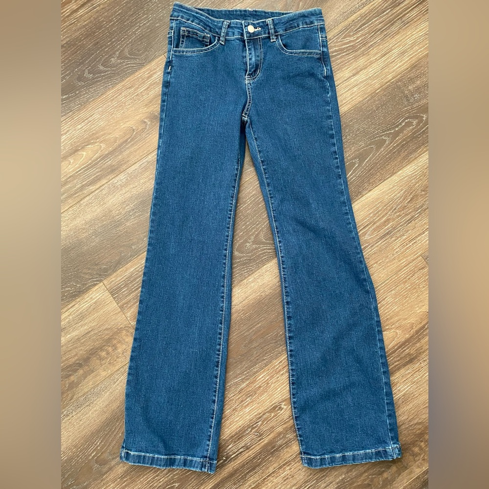 SHEIN Women's Straight Leg Blue Jeans